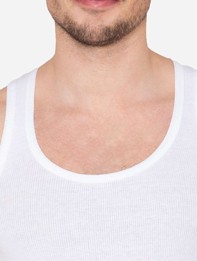 men pack of 2 solid scoop neck vest - 21968028 -  Standard Image - 6