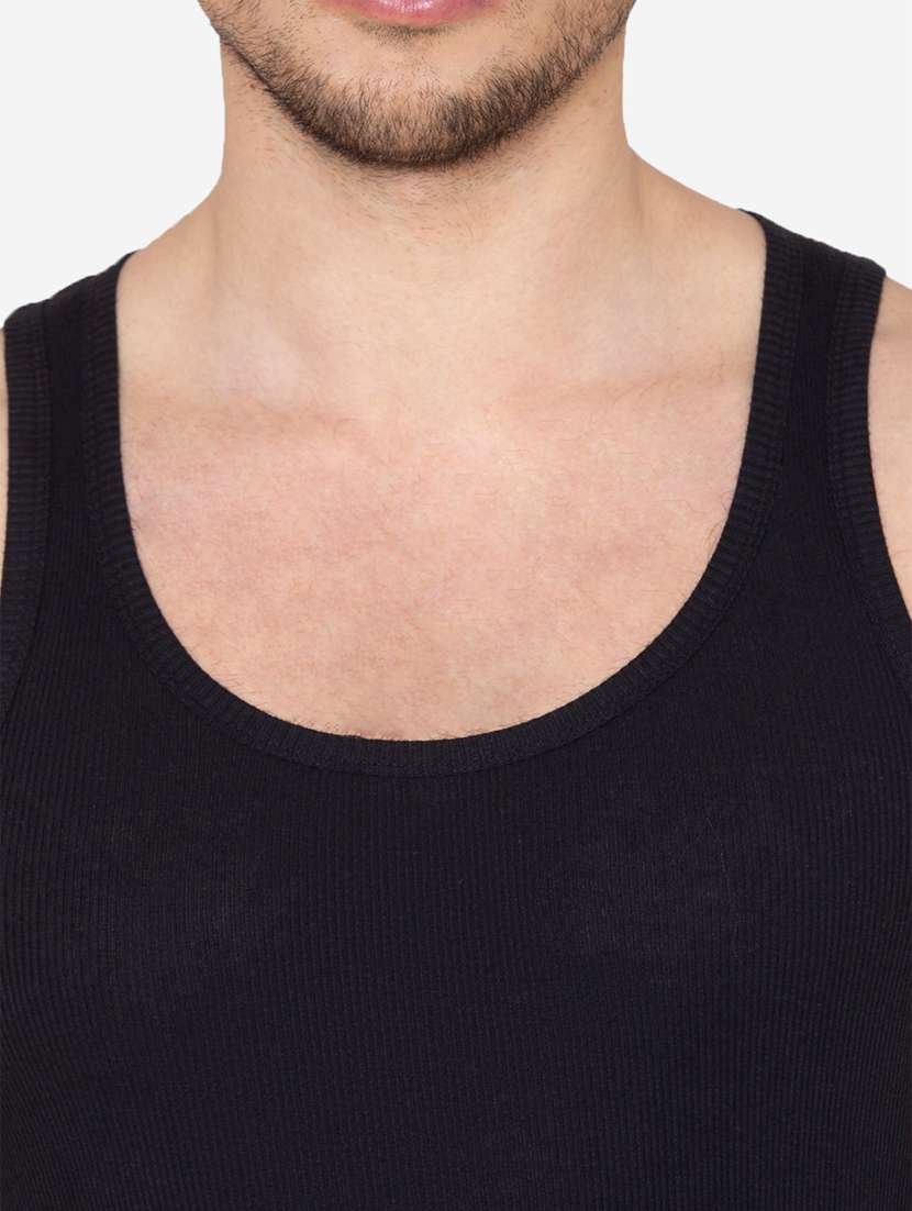 men pack of 2 solid scoop neck vest - 21968029 -  Standard Image - 6