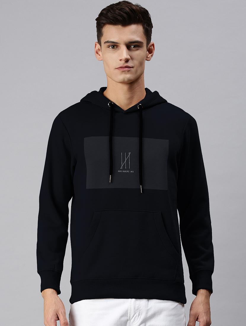 men printed long sleeve hooded sweatshirt - 21968052 - Zoom Image - 0