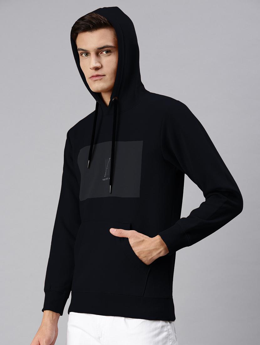 men printed long sleeve hooded sweatshirt - 21968052 - Standard Image - 1
