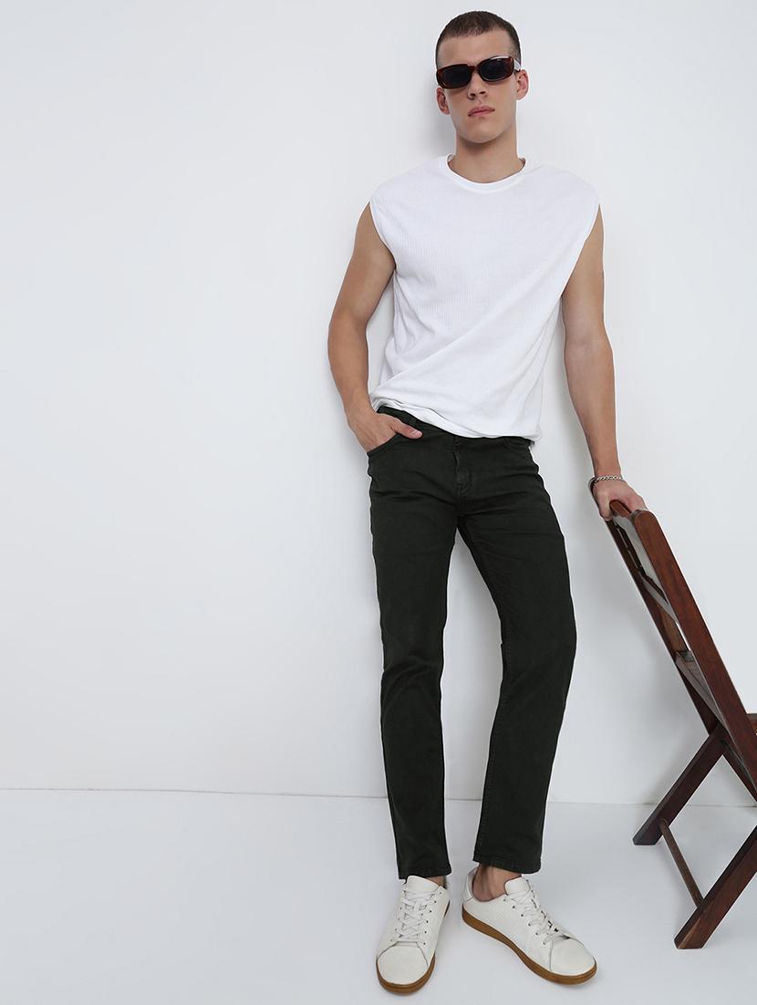 men solid mid rise slim fit jean - 21968058 - Standard Image - 4