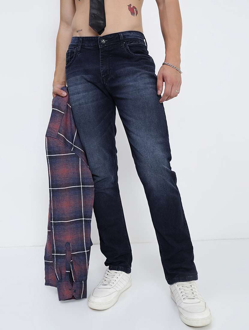 men washed low rise full length jeans - 21968059 -  Standard Image - 1