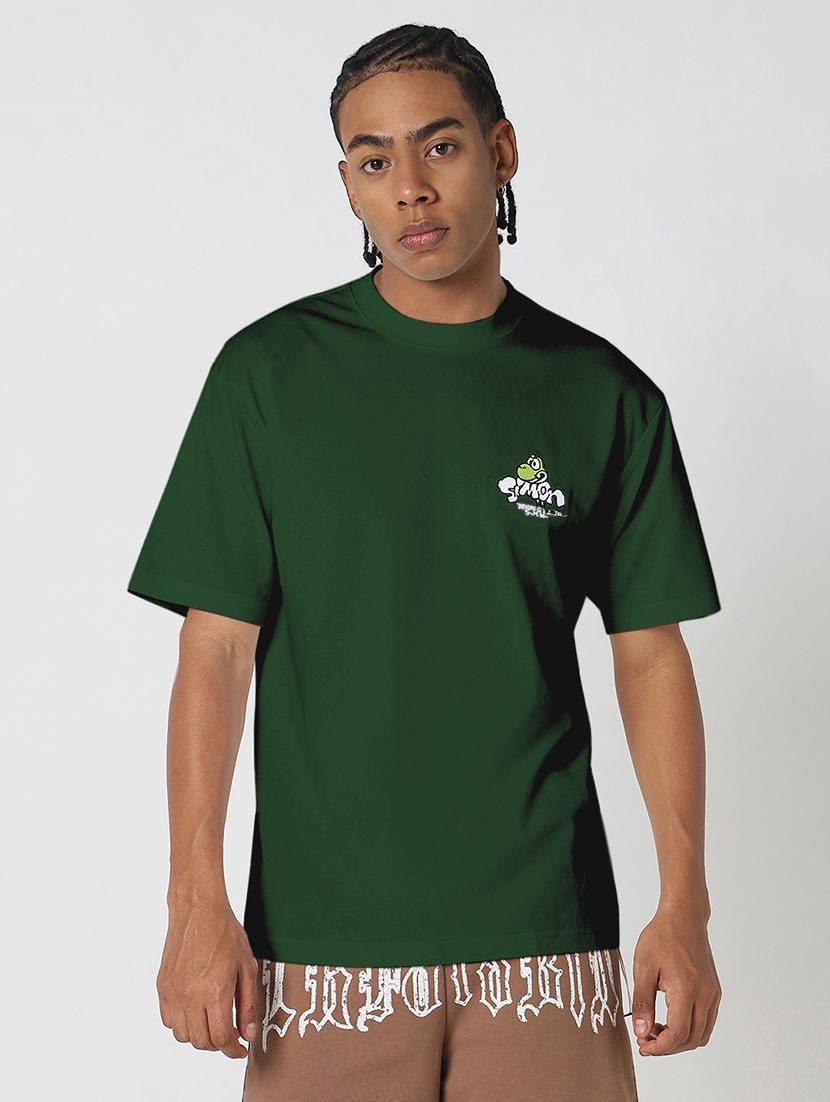 men printed short sleeve loose fit t-shirt - 21968069 - Standard Image - 1