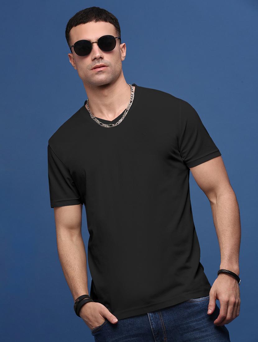 men solid short sleeve regular fit t-shirt - 21968072 - Standard Image - 1