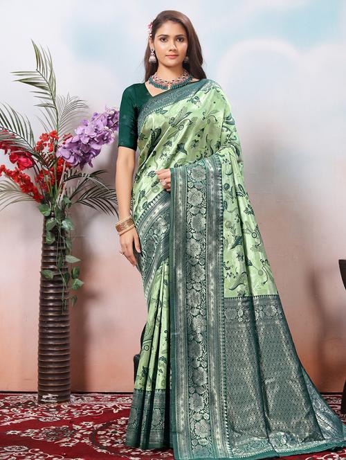 women self design banarasi saree with blouse - 21968094 - Standard Image - 0