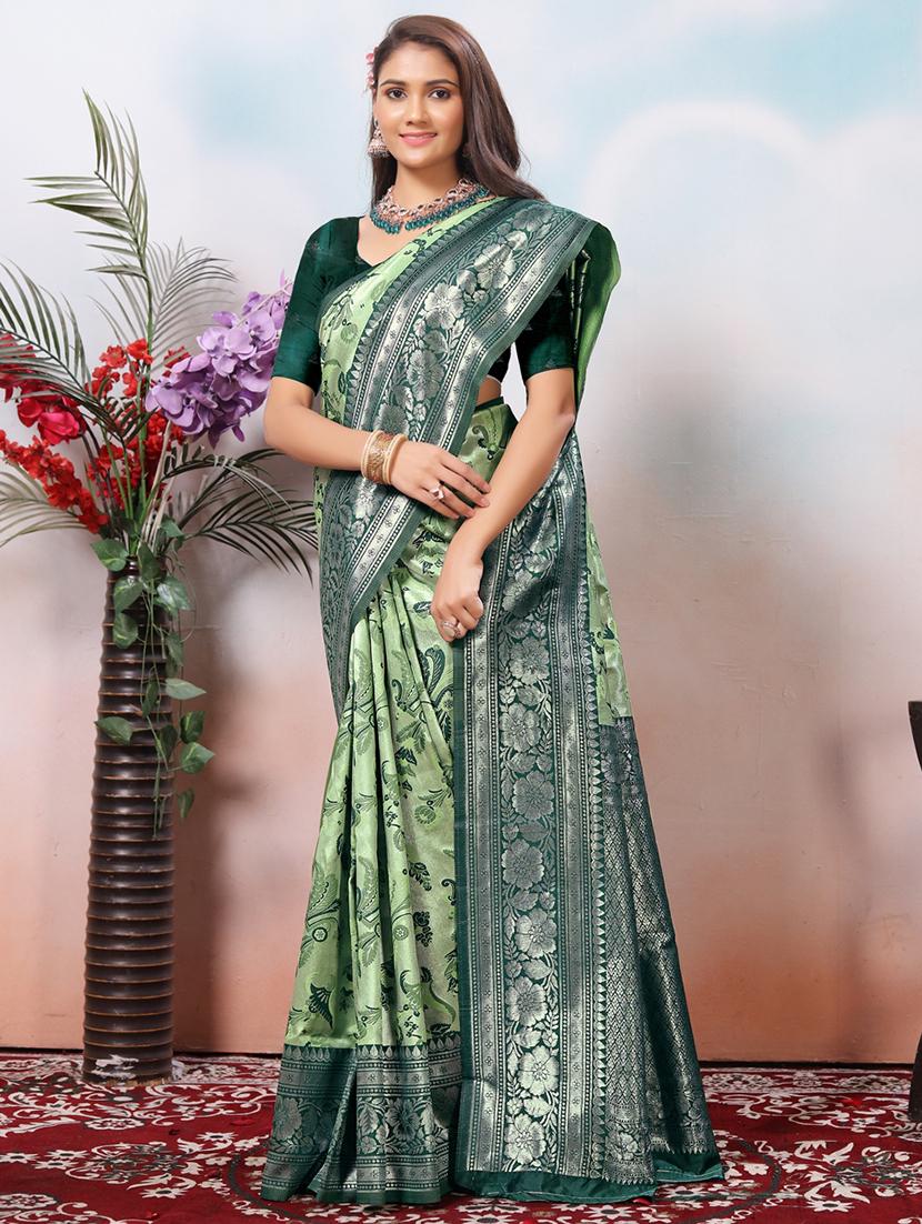 women self design banarasi saree with blouse - 21968094 - Standard Image - 1