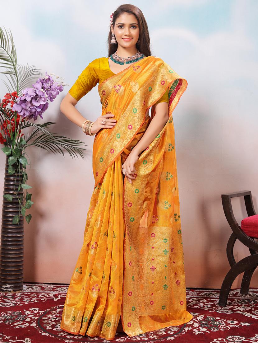 women self design banarasi saree with blouse - 21968106 -  Standard Image - 1