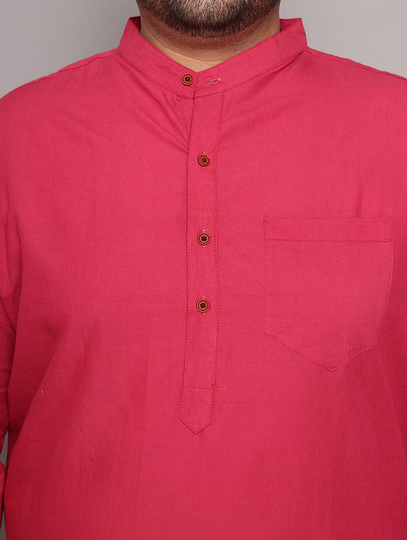 men solid mandarin neck long kurta - 21968148 - Standard Image - 6