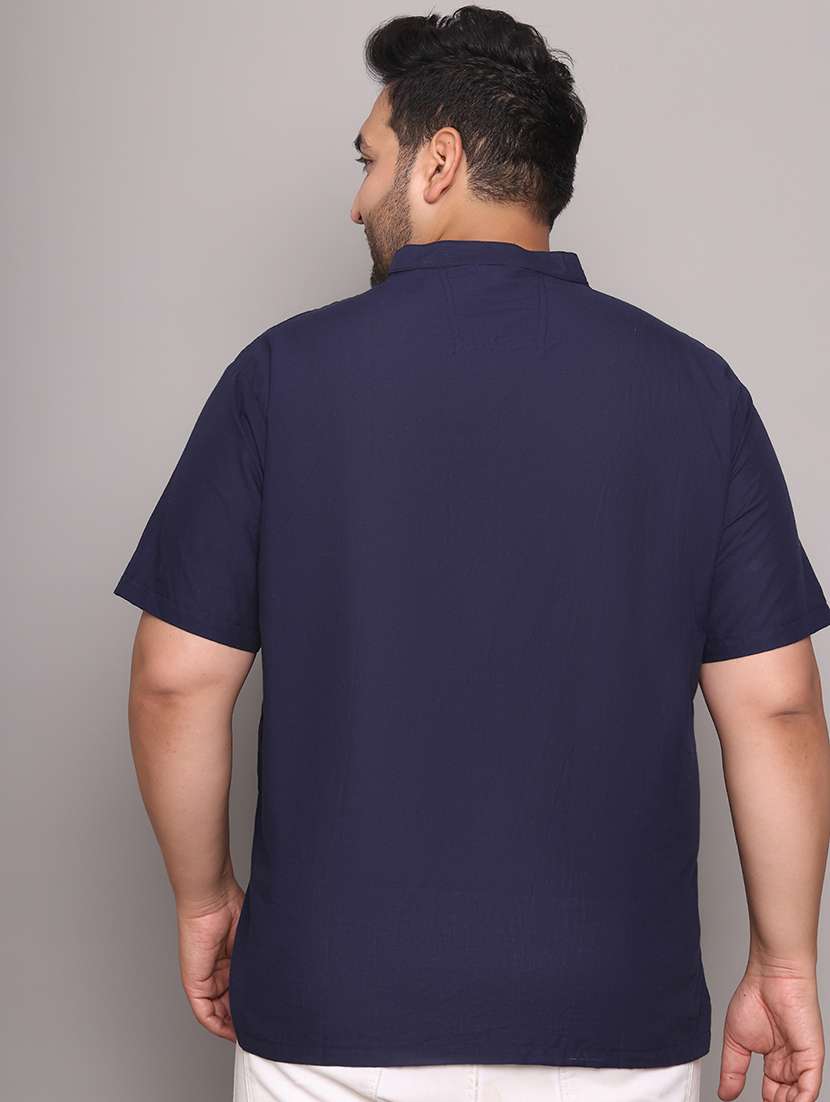 men solid mandarin neck short kurta - 21968153 -  Standard Image - 4