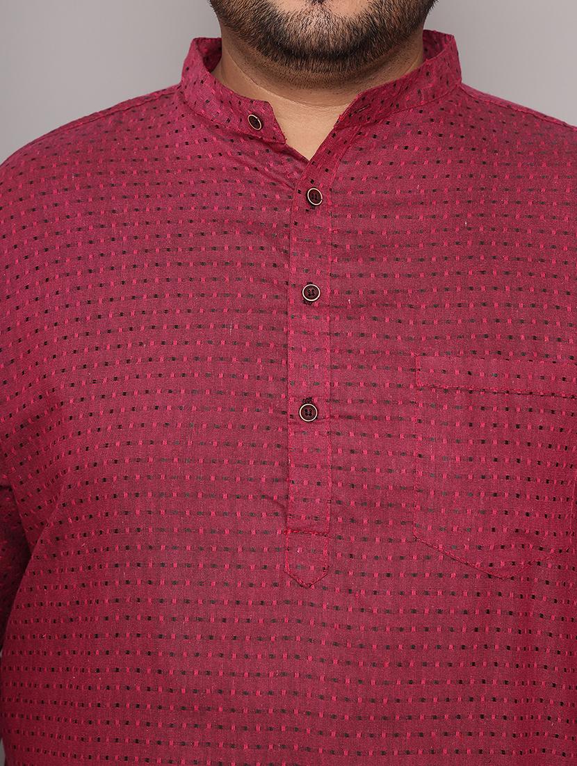 men self design mandarin neck long kurta - 21968180 - Standard Image - 6