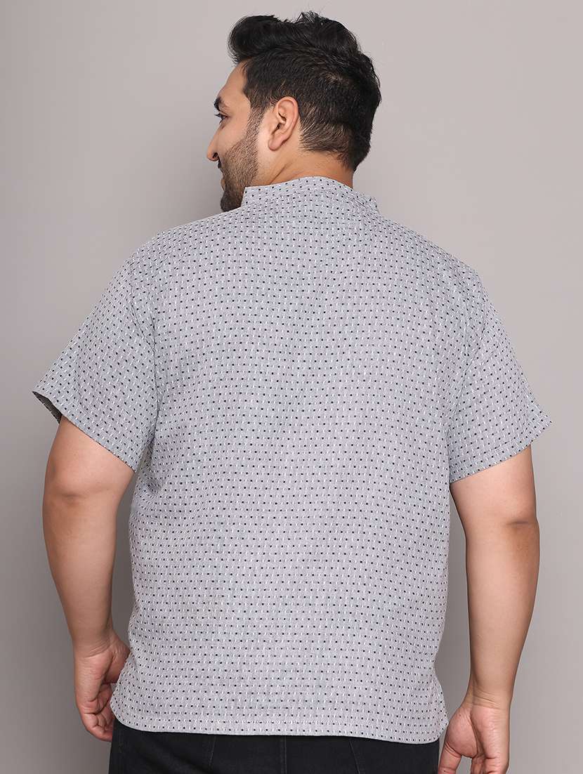 men self design mandarin neck short kurta - 21968197 -  Standard Image - 4