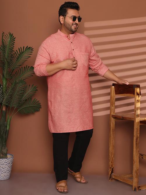 men solid mandarin neck long kurta - 21968204 -  Standard Image - 0