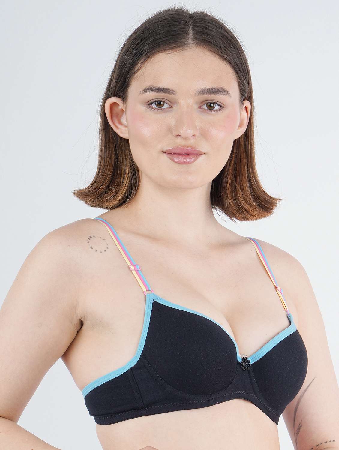 women solid underwired push up bra - 21968215 -  Standard Image - 1