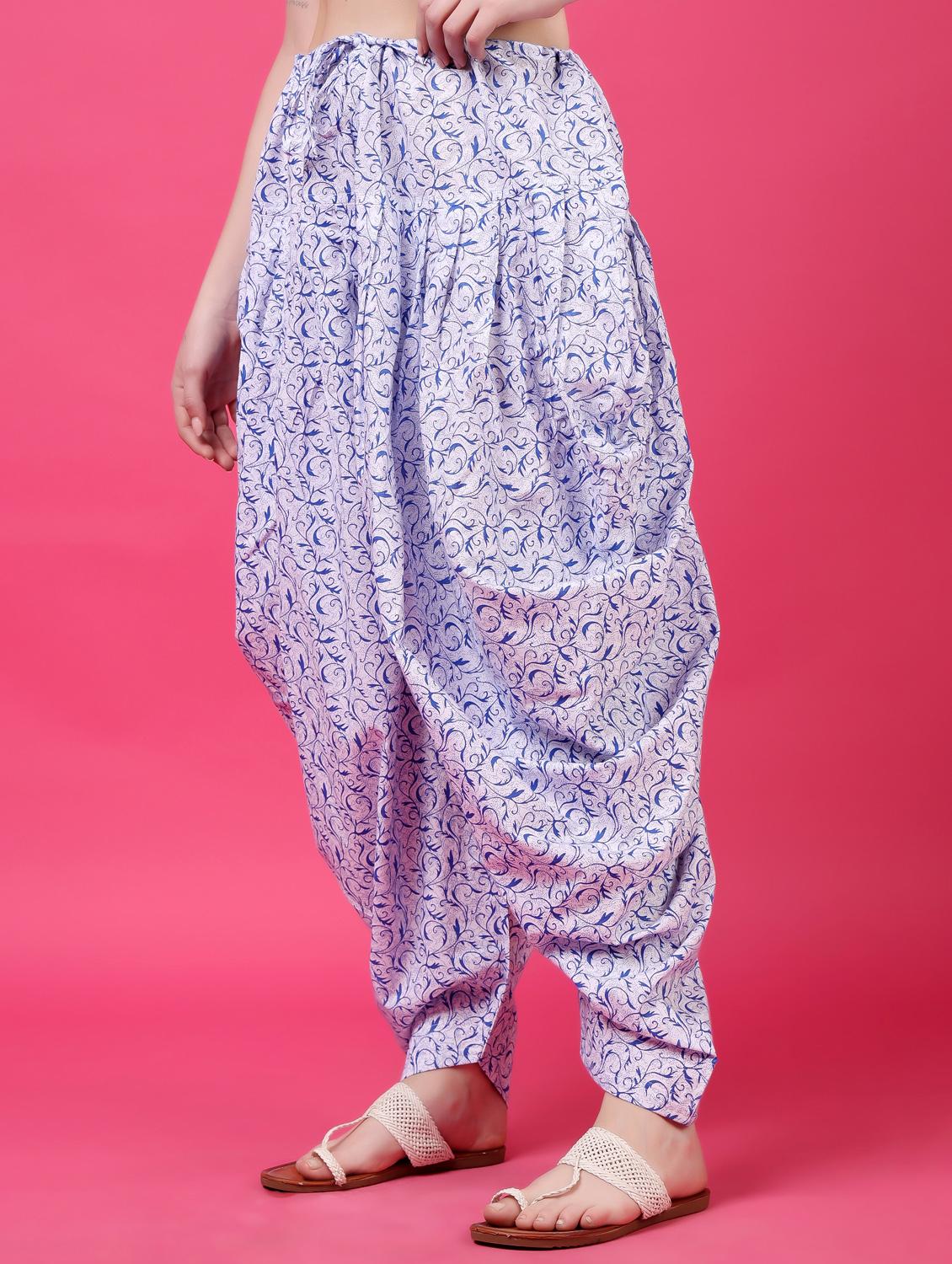 women printed mid rise patiyala salwar - 21968222 - Standard Image - 1