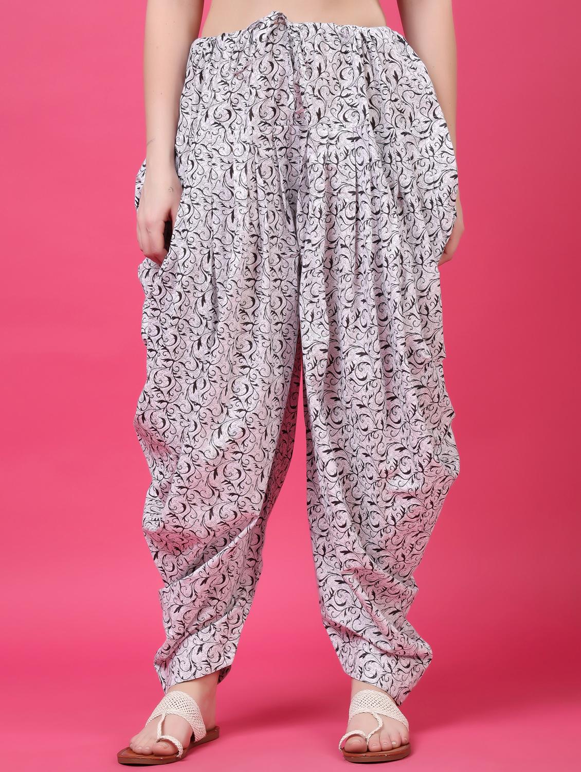 women printed mid rise patiyala salwar - 21968223 -  Zoom Image - 0