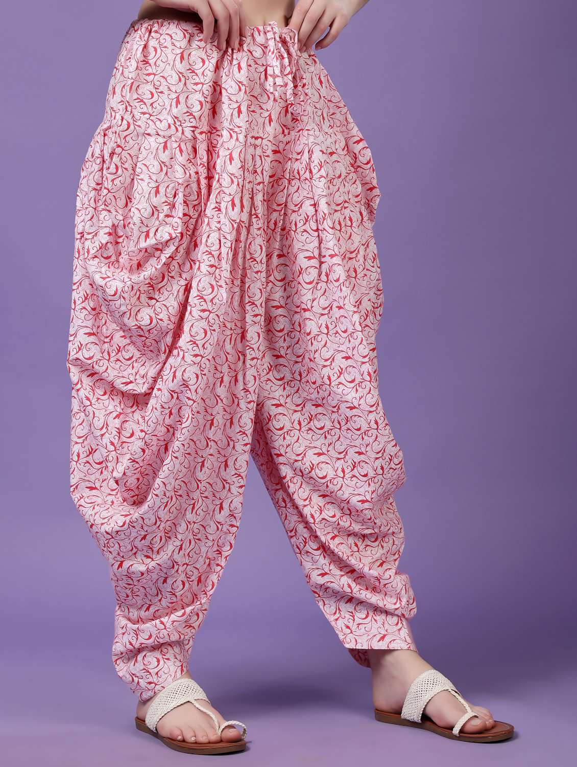 women printed mid rise patiyala salwar - 21968224 - Standard Image - 1