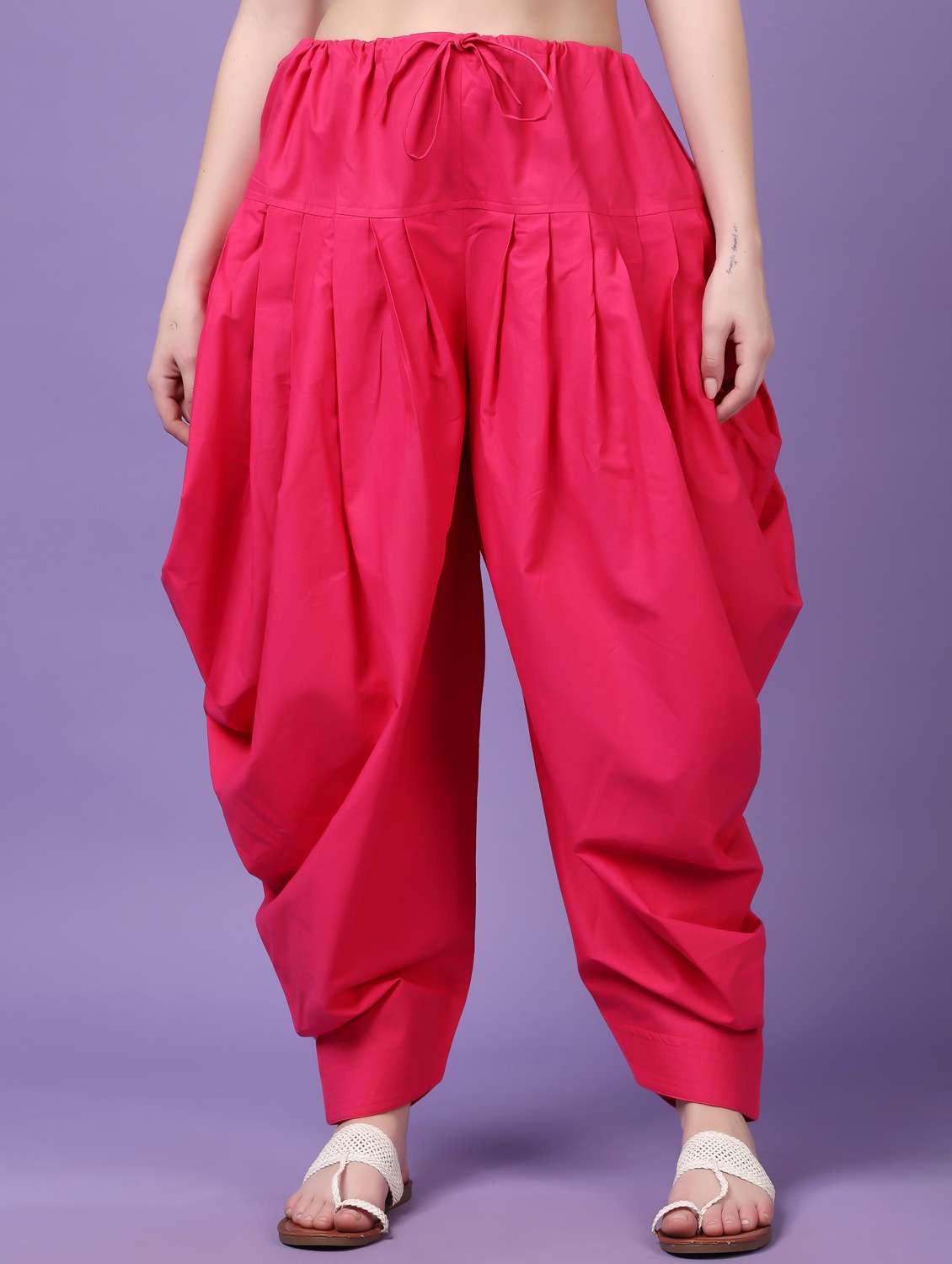 women solid mid rise patiyala salwar - 21968228 - Zoom Image - 0
