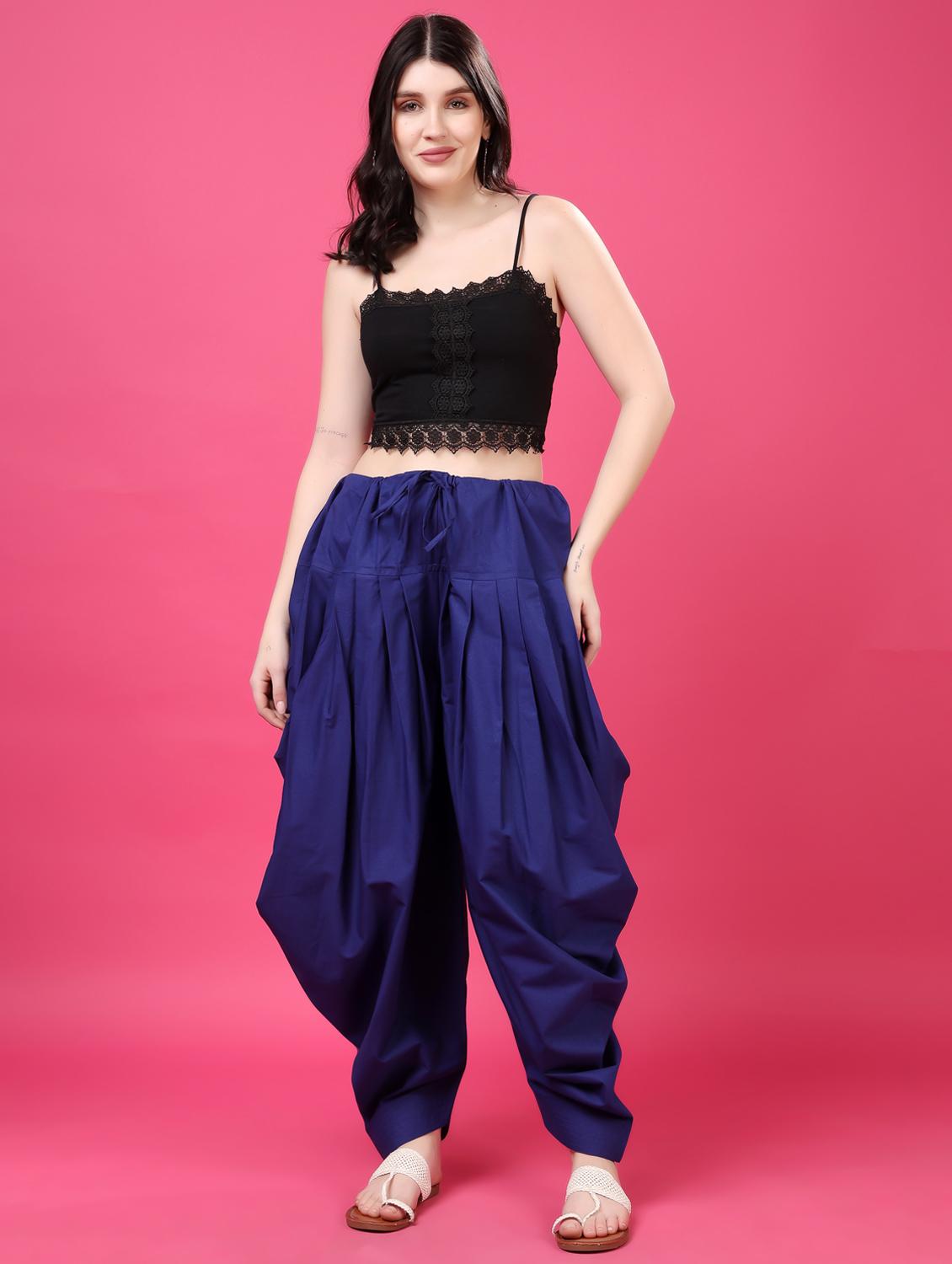 women solid mid rise patiyala salwar - 21968230 - Standard Image - 4