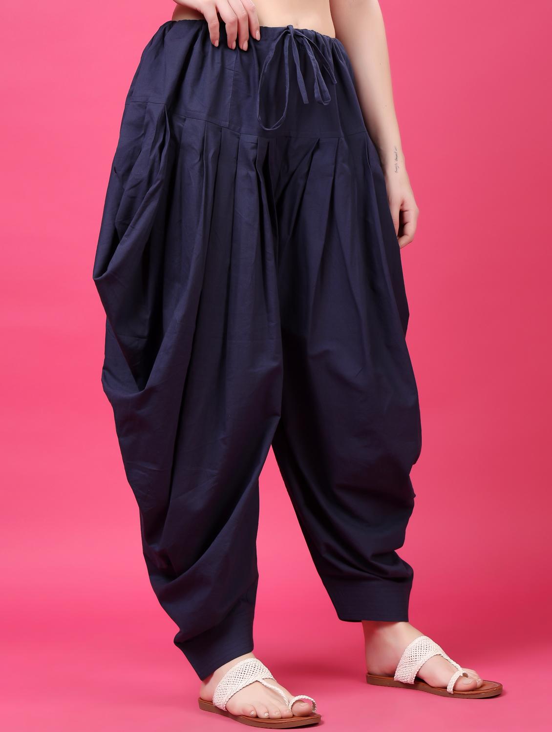 women solid mid rise patiyala salwar - 21968232 - Standard Image - 1