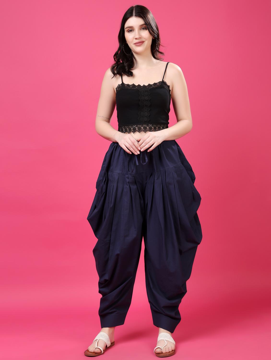 women solid mid rise patiyala salwar - 21968232 - Standard Image - 4