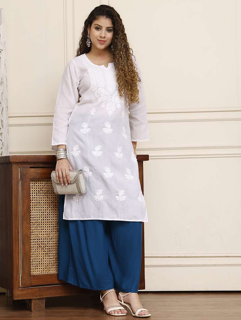 women pack of 2 solid flared palazzo - 21968283 -  Standard Image - 4