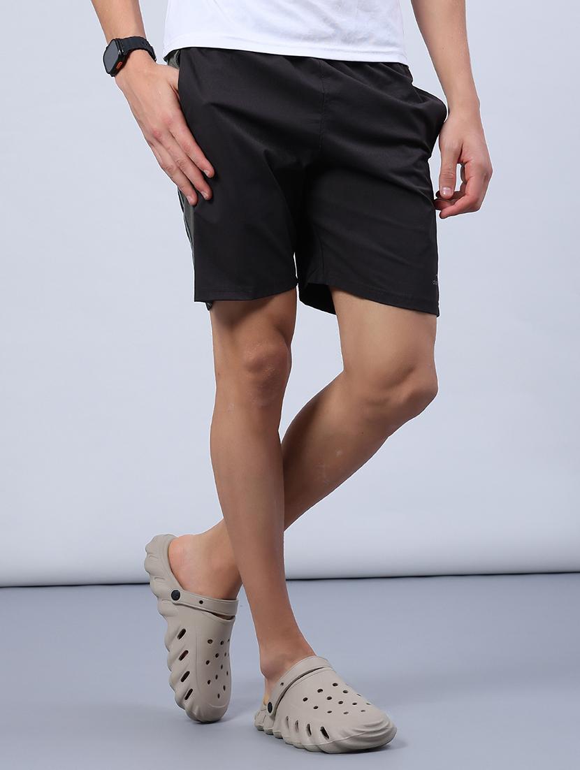men side taped mid rise sport shorts - 21968411 - Standard Image - 1