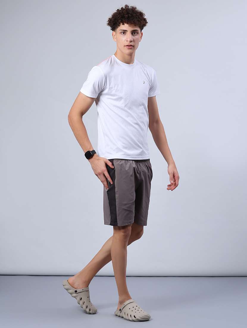 men side taped mid rise sport shorts - 21968413 -  Standard Image - 4