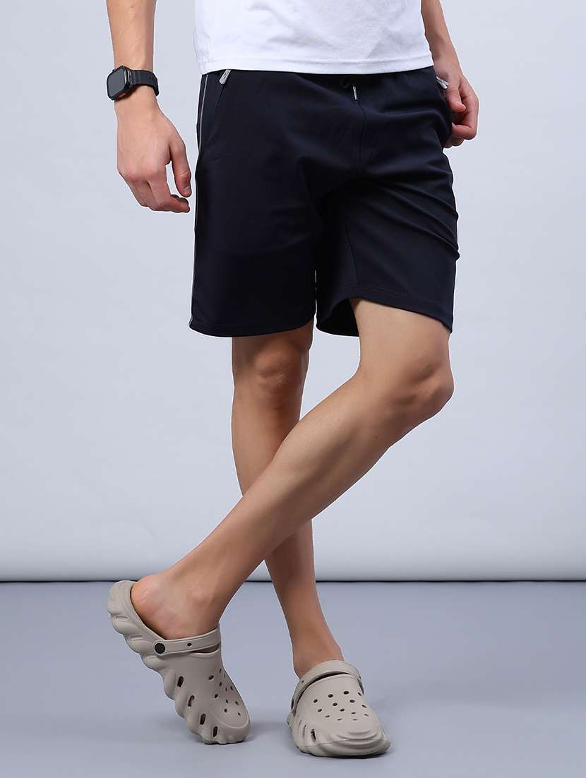 men solid mid rise sport shorts - 21968439 -  Standard Image - 1