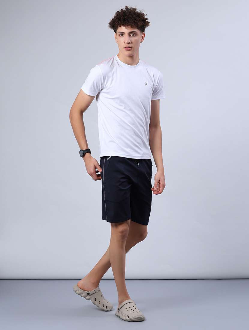 men solid mid rise sport shorts - 21968439 -  Standard Image - 4
