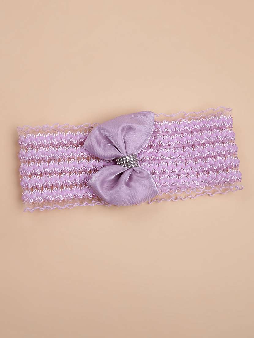 girls solid sleeveless flared frock with hairband - 21968447 -  Standard Image - 4