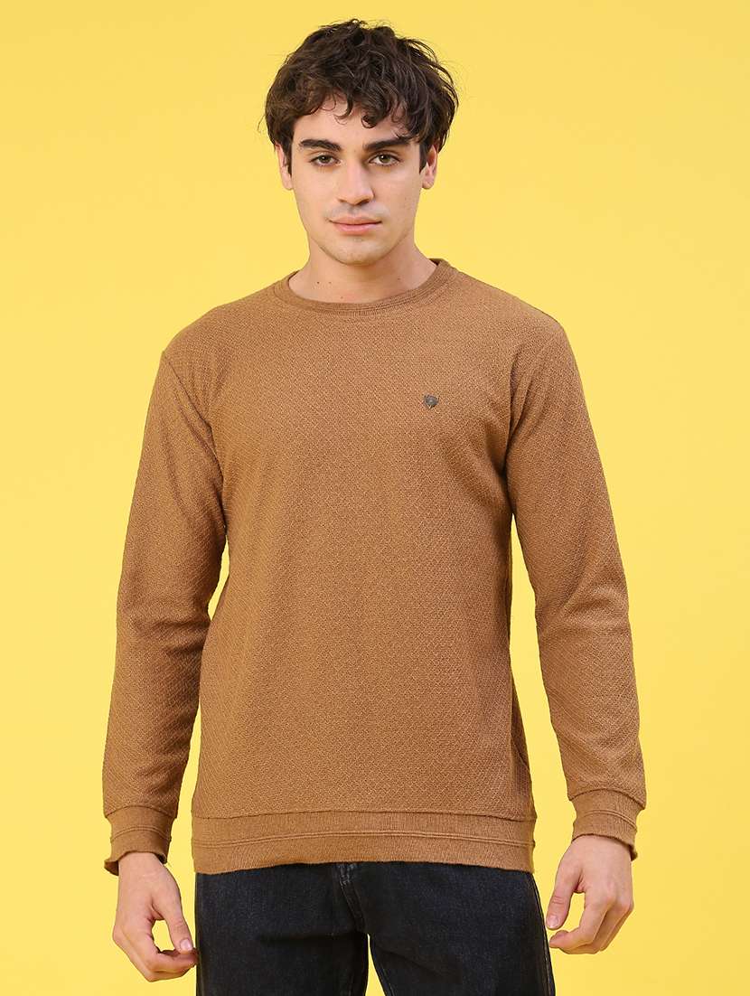 men self designed long sleeve pullover - 21968465 -  Standard Image - 1