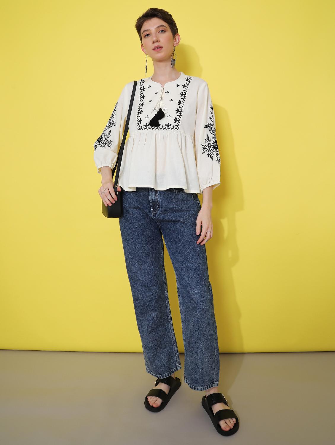 off white cotton flex tshirt - 21968480 - Standard Image - 6