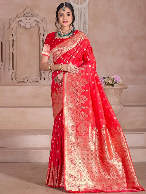 women self design banarasi saree with blouse - 21968517 - Standard Image - 0