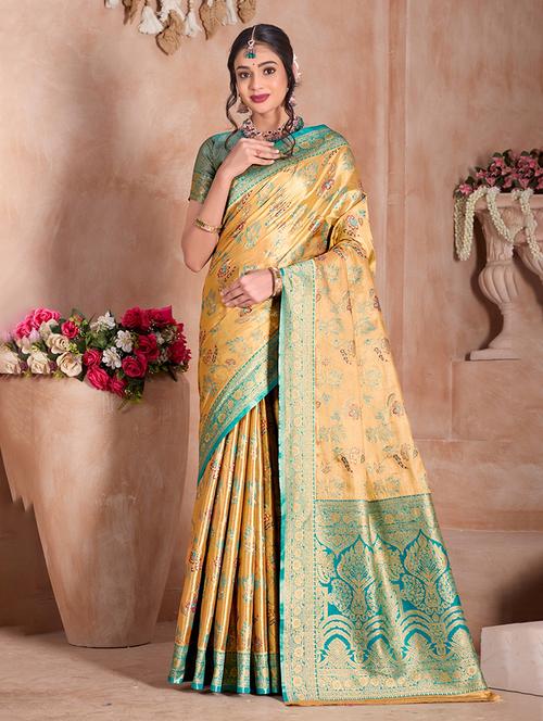 women self design banarasi saree with blouse - 21968562 - Standard Image - 0