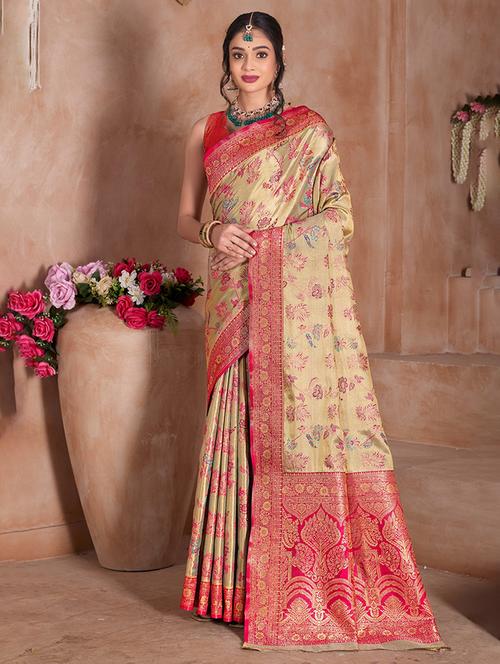 women self design banarasi saree with blouse - 21968563 -  Standard Image - 0