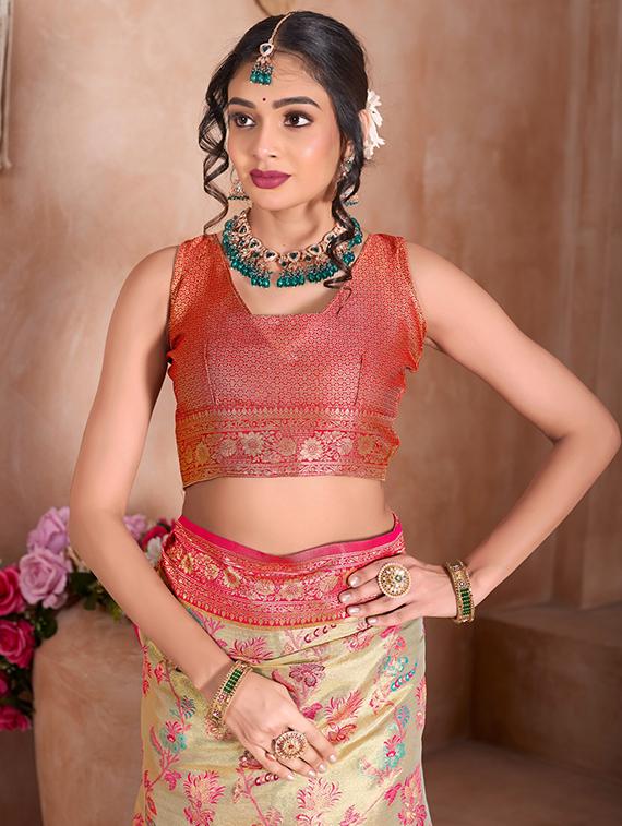 women self design banarasi saree with blouse - 21968563 -  Standard Image - 1