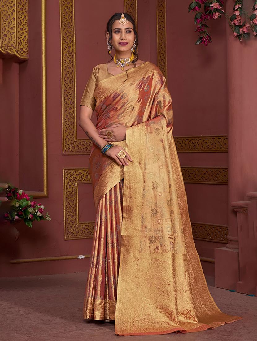 women self design banarasi saree with blouse - 21968572 -  Zoom Image - 0
