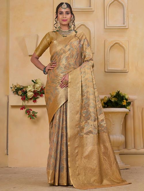 women self design banarasi saree with blouse - 21968584 - Standard Image - 0