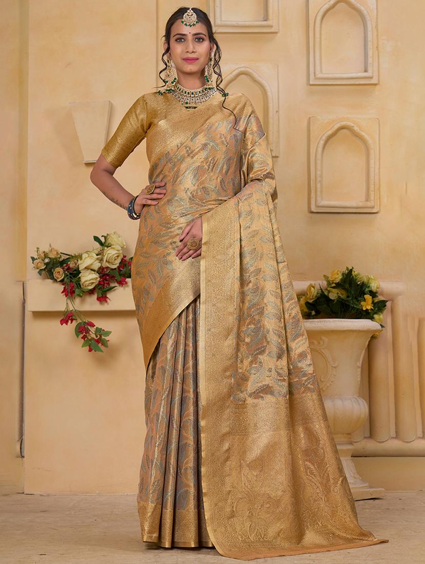 women self design banarasi saree with blouse - 21968584 - Zoom Image - 0