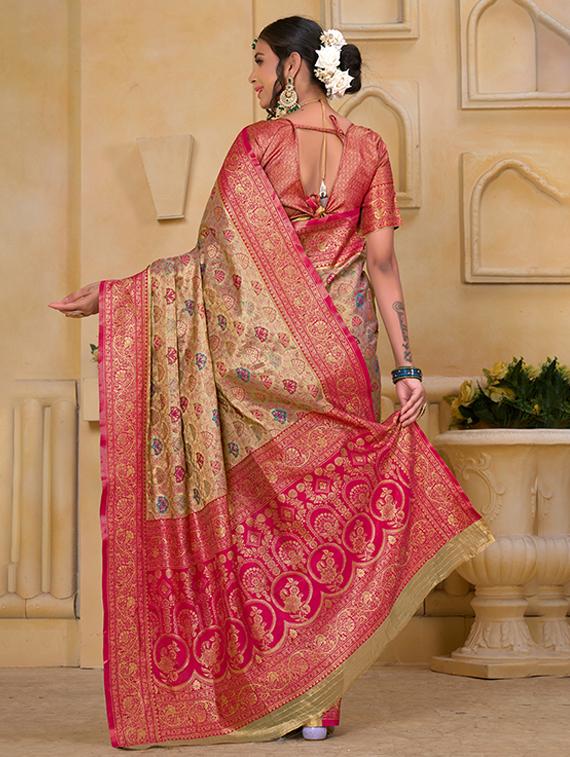 women self design banarasi saree with blouse - 21968588 - Standard Image - 1