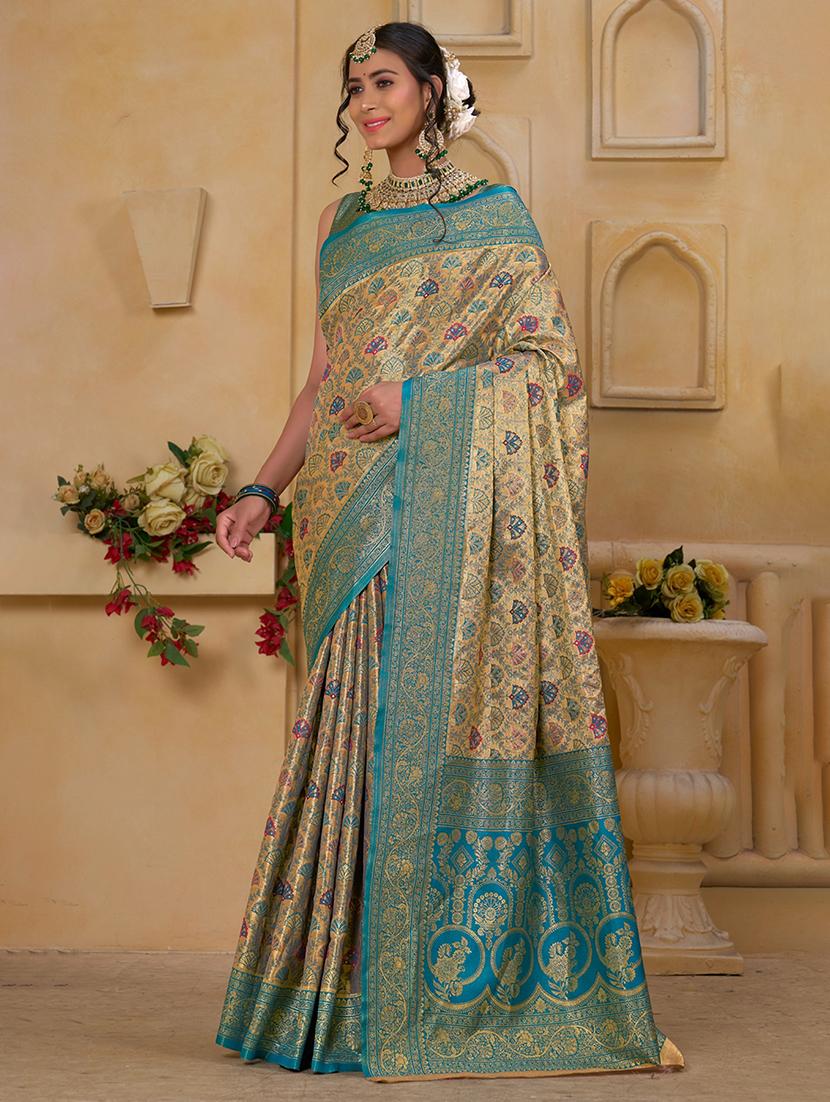 women self design banarasi saree with blouse - 21968590 -  Zoom Image - 0