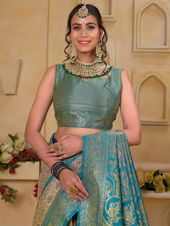 women self design banarasi saree with blouse - 21968590 - Standard Image - 1