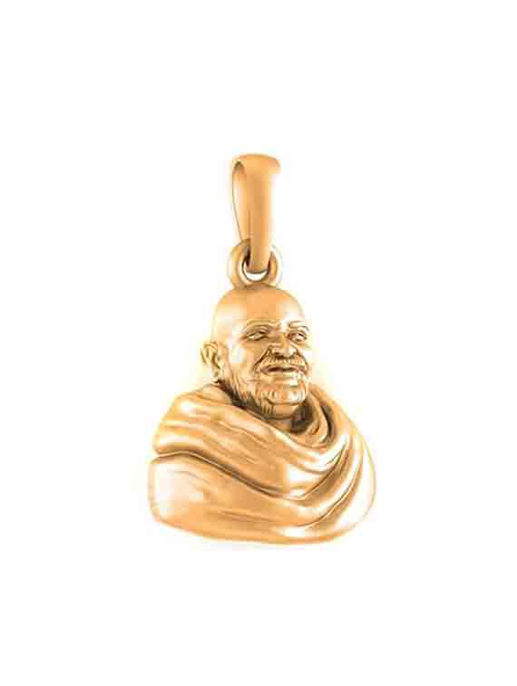  gold plated baba neem karoli pendant kainchi dhaam maharaj ji locket for men women - 21968657 -  Standard Image - 1
