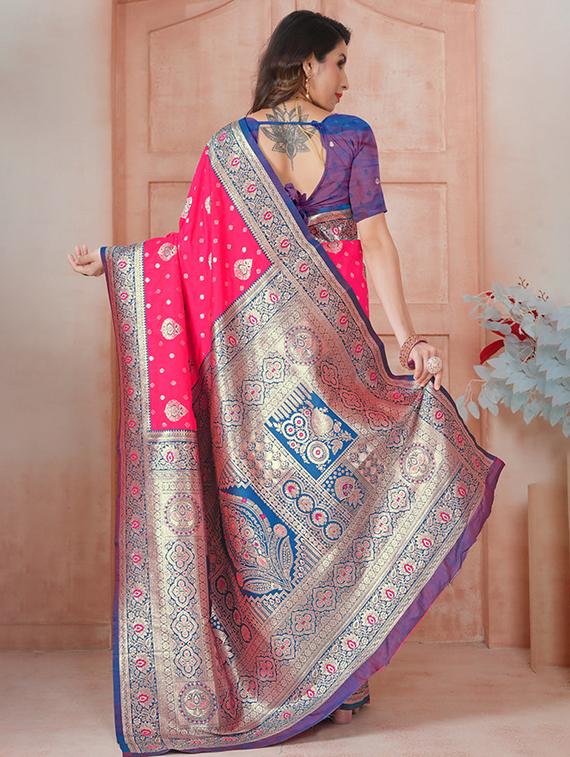 women self design banarasi saree with blouse - 21968661 - Standard Image - 1