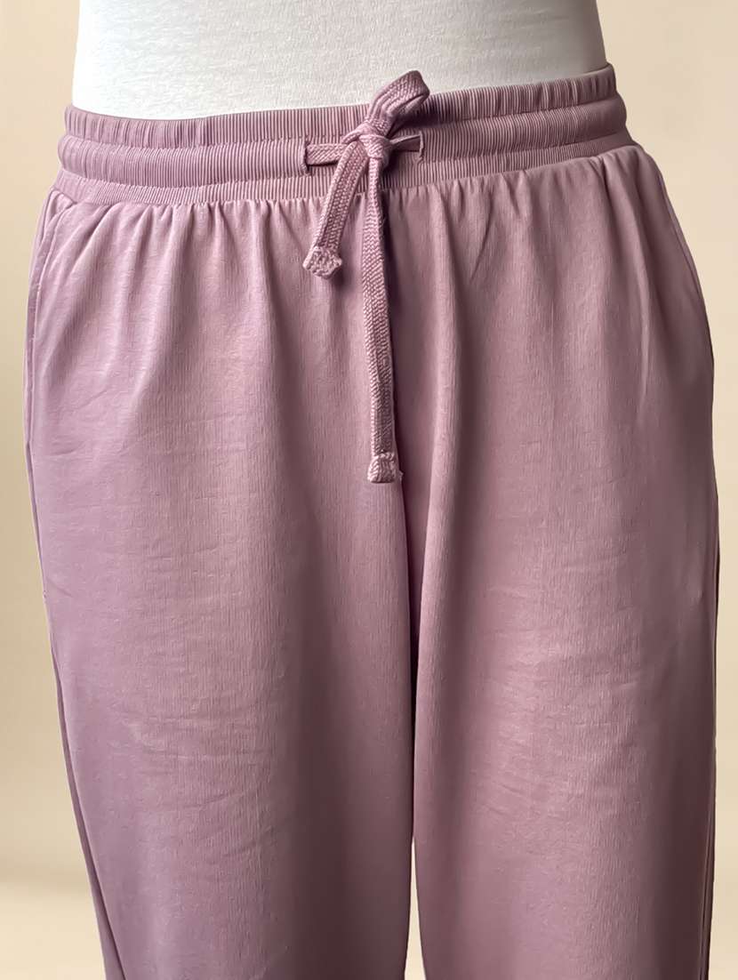 women solid mid rise regular fit jogger - 21968708 -  Standard Image - 4