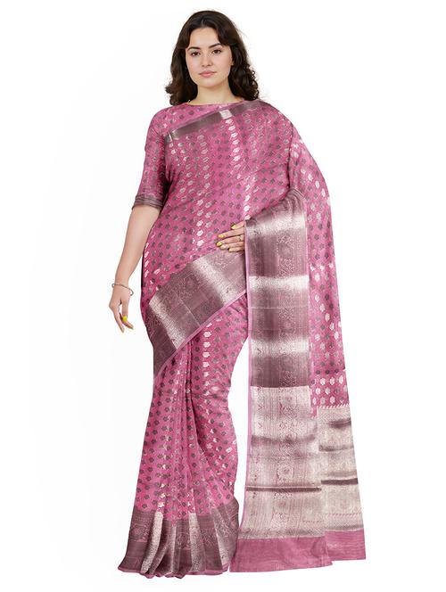 women self design bordered saree with blouse - 21968723 - Standard Image - 0