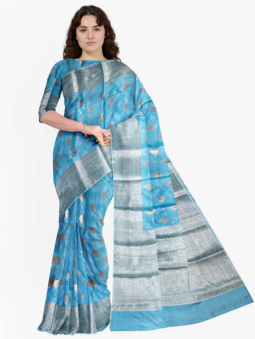 women self design banarasi saree with blouse - 21968736 -  Standard Image - 1