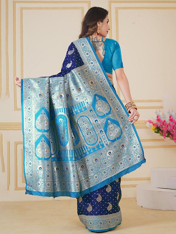 women self design banarasi saree with blouse - 21968745 - Standard Image - 1