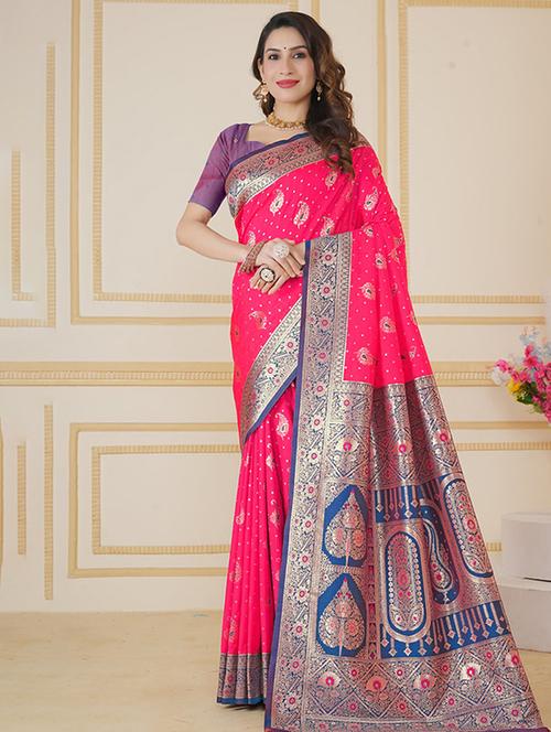 women self design banarasi saree with blouse - 21968749 -  Standard Image - 0