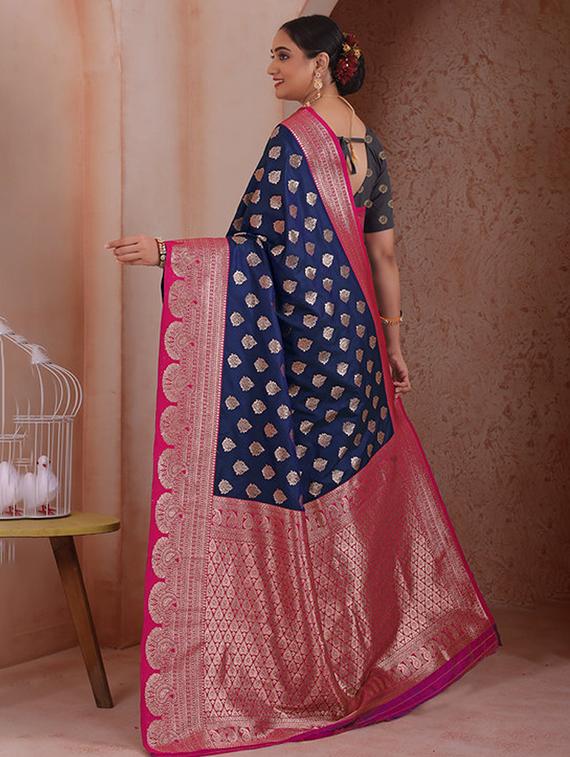 women self design banarasi saree with blouse - 21968753 -  Standard Image - 1